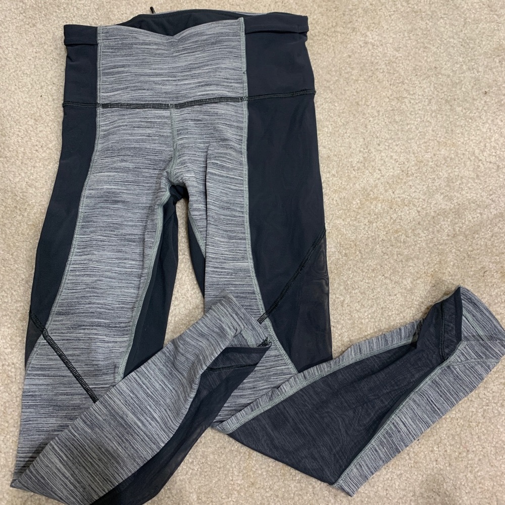 Lululemon mesh grey leggings
